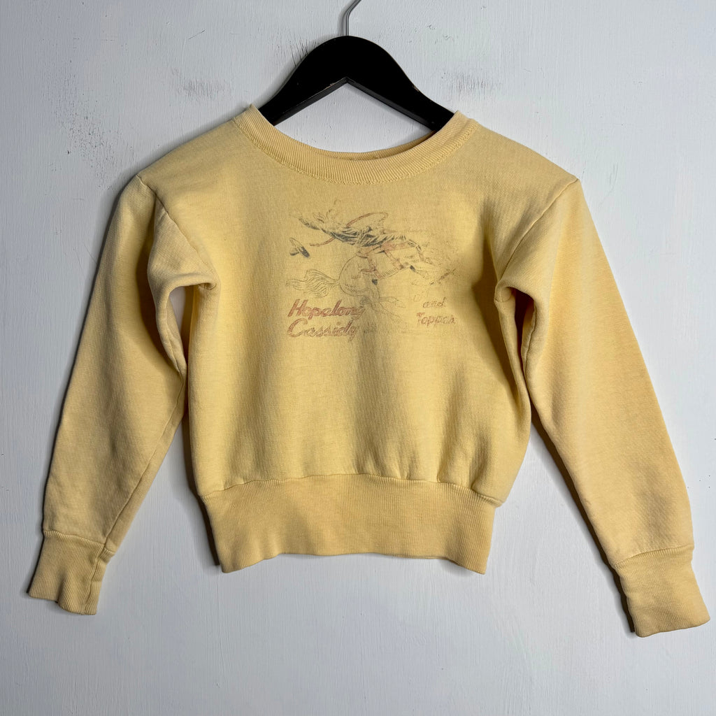 Kids 'Hopalong Cassidy and Topper' Crewneck - 1950s - 3-4 Years