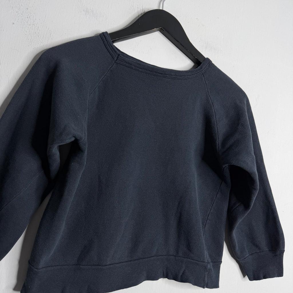 Kids Black Crewneck - 1950s - 5-6 Years