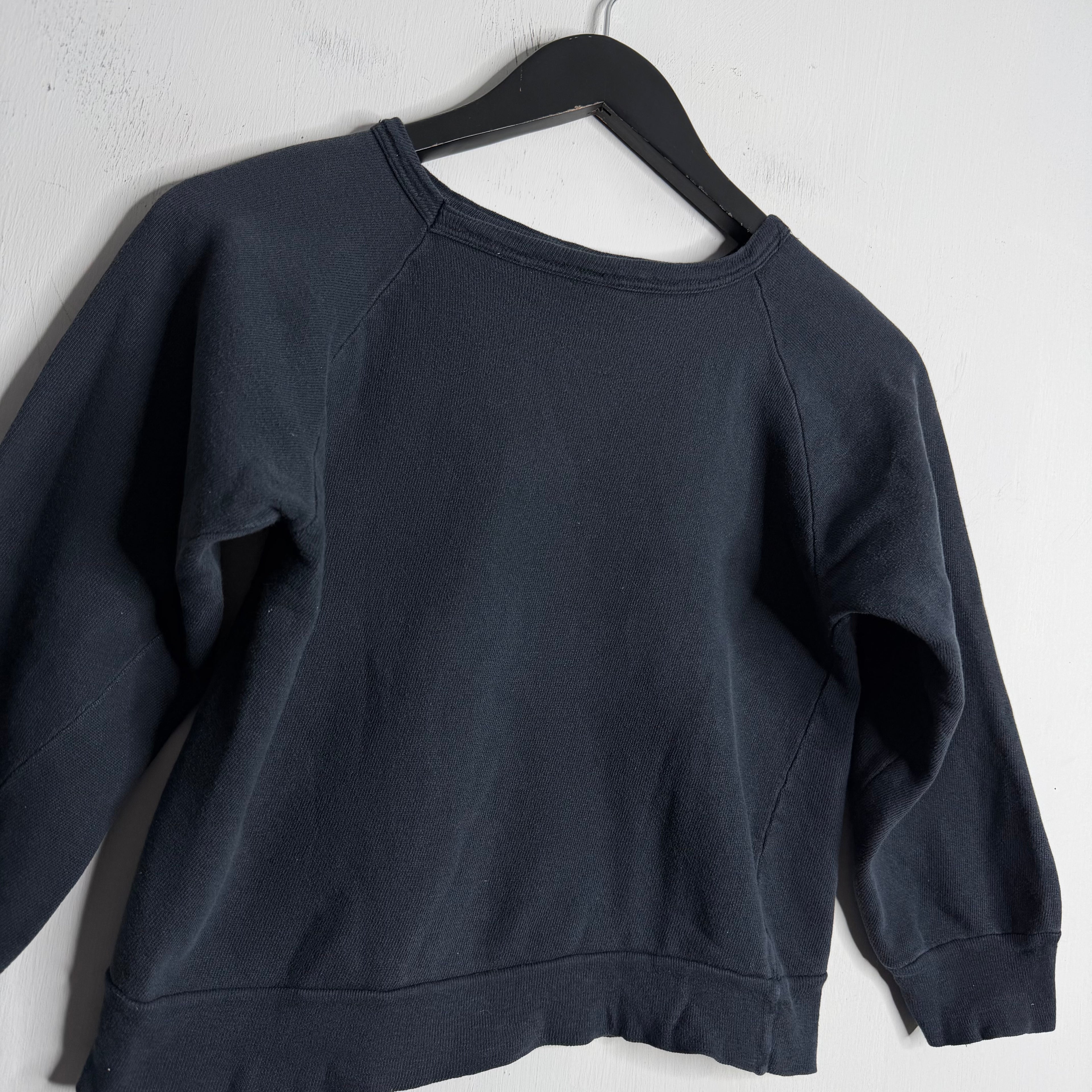 Kids Black Crewneck - 1950s - 5-6 Years