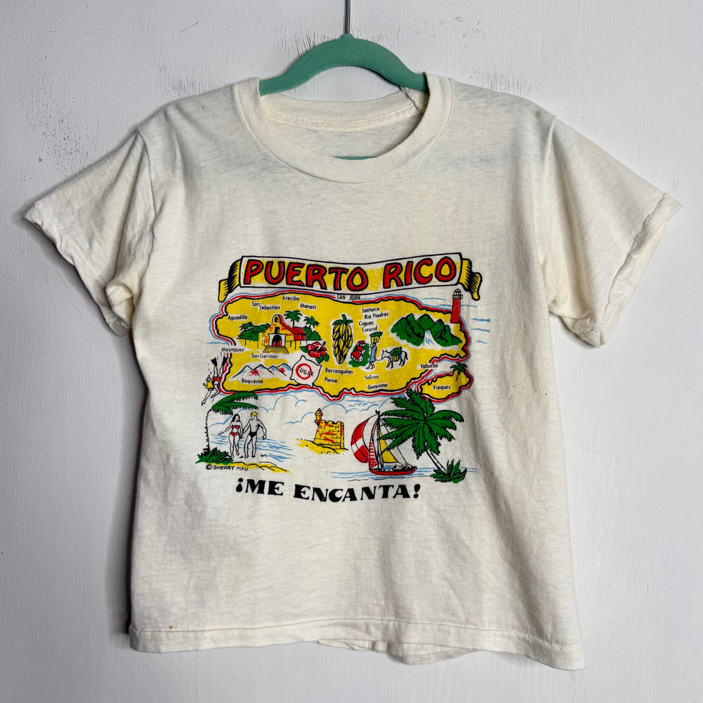 Kids 'Puerto Rico / Me Encanta' Tee - 1960s - 5-7 Years