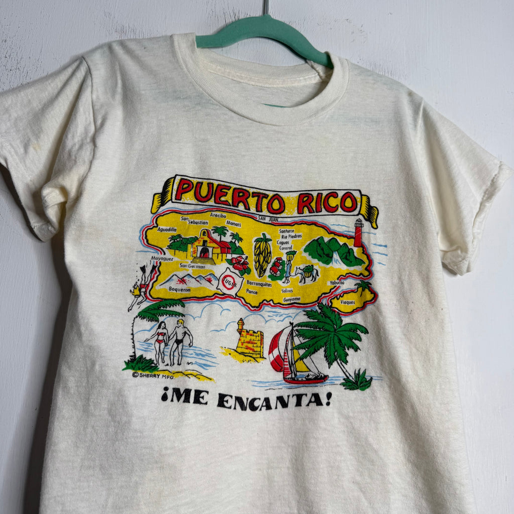 Kids 'Puerto Rico / Me Encanta' Tee - 1960s - 5-7 Years