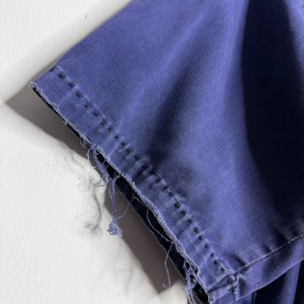 Indigo Thrash/Fade Work Shirt - 1970s - XXL