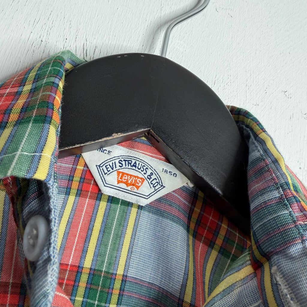 Kids Levi's Plaid Shirt - Late 70s - 3-4 Years