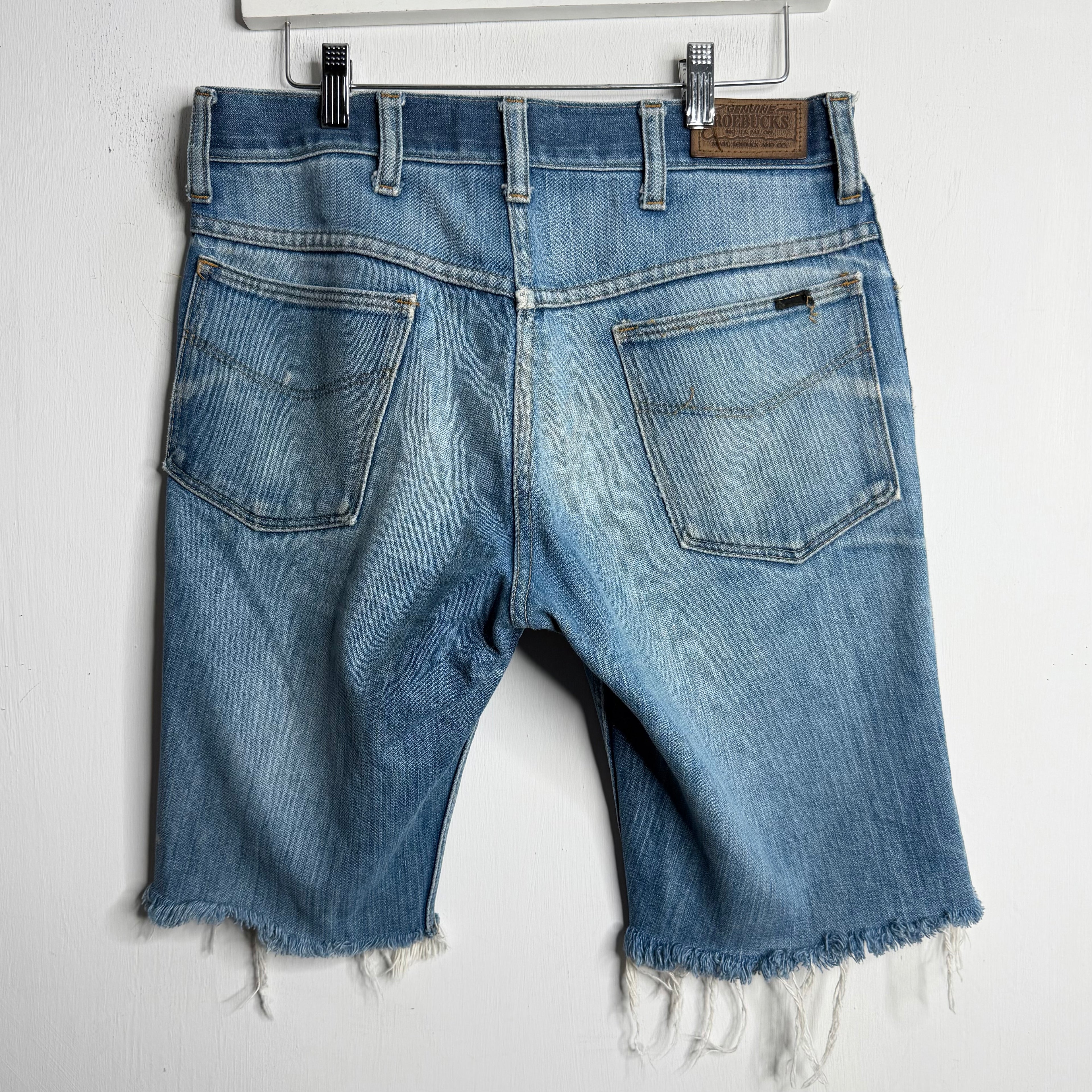 Roebucks Cut Off Denim Shorts - 1960s - 31