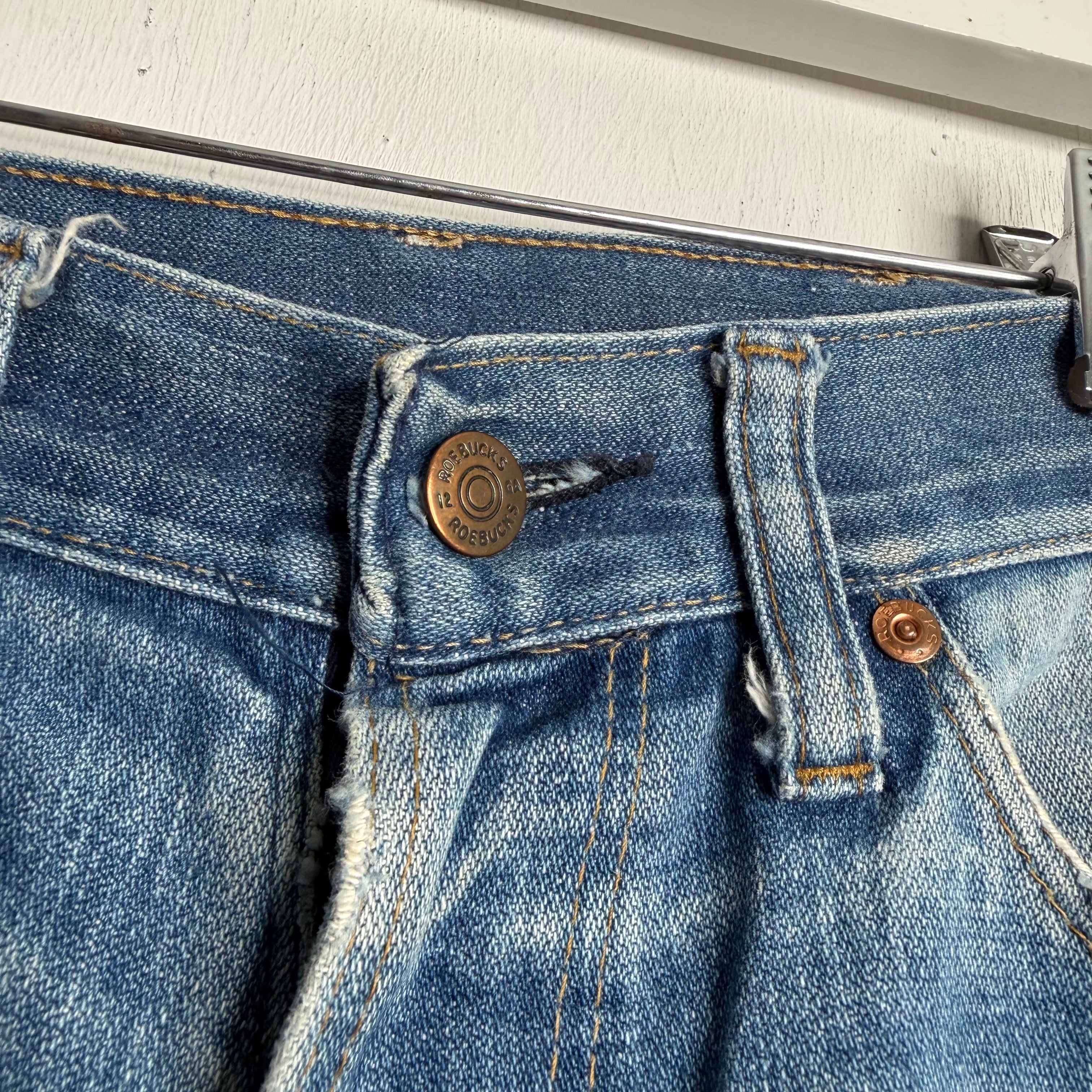 Roebucks Cut Off Denim Shorts - 1960s - 31