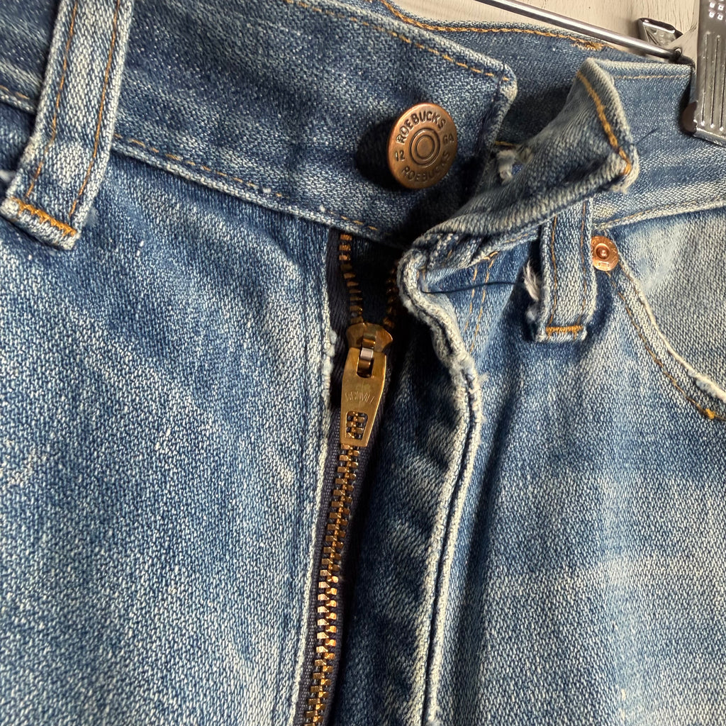 Roebucks Cut Off Denim Shorts - 1960s - 31