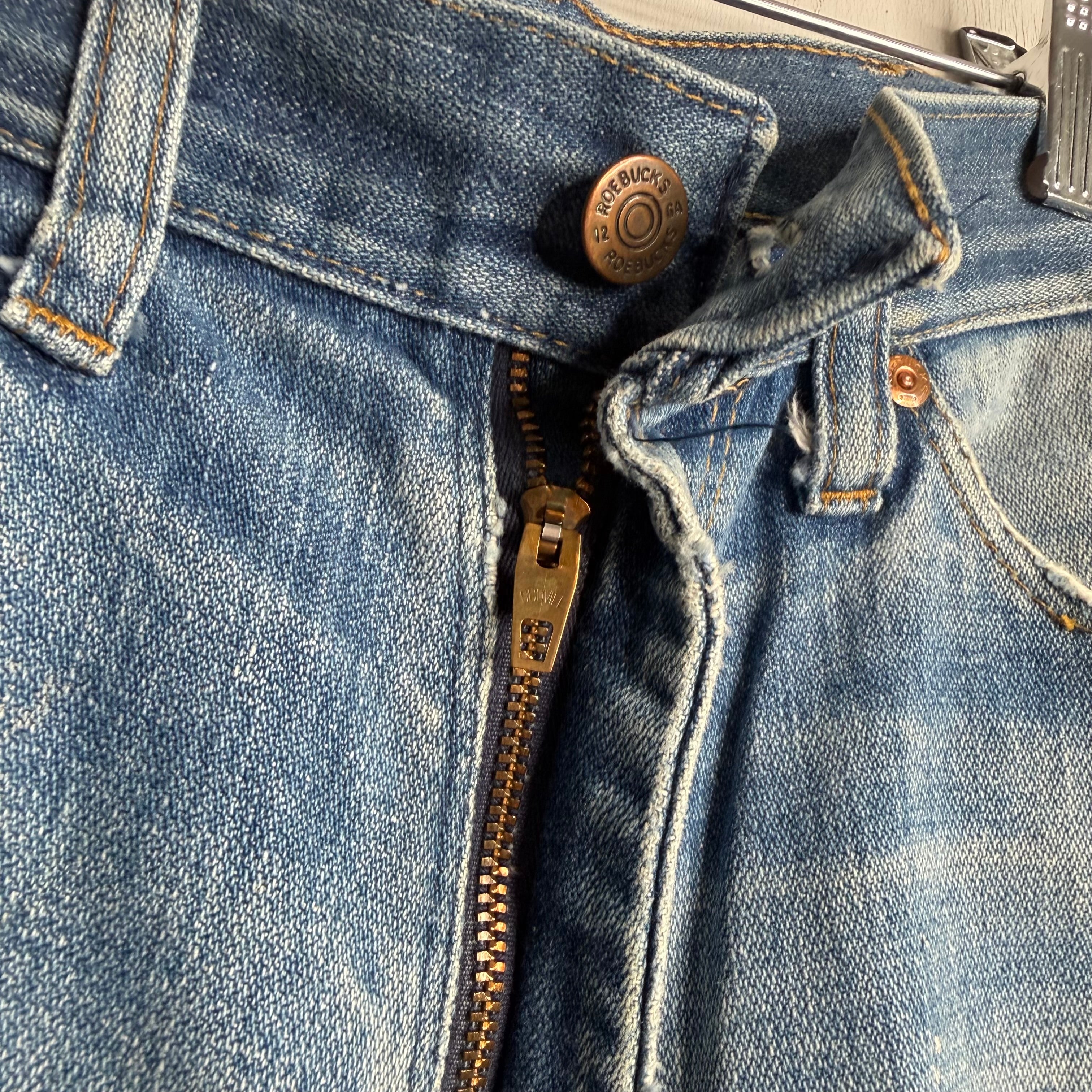 Roebucks Cut Off Denim Shorts - 1960s - 31
