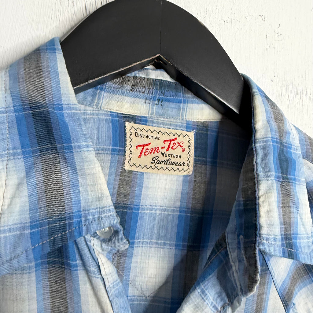 Tem-Tex Western Shirt - 1960's - M