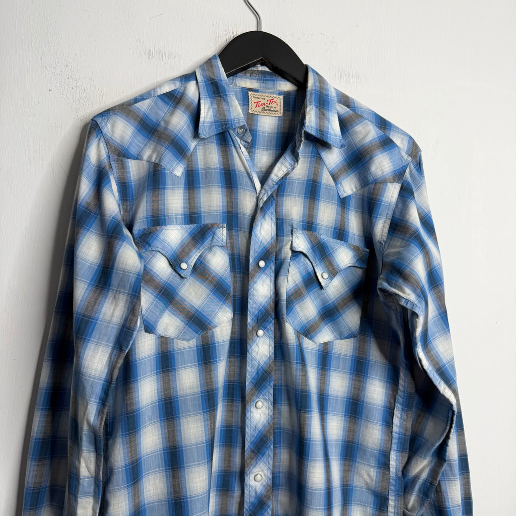Tem-Tex Western Shirt - 1960's - M