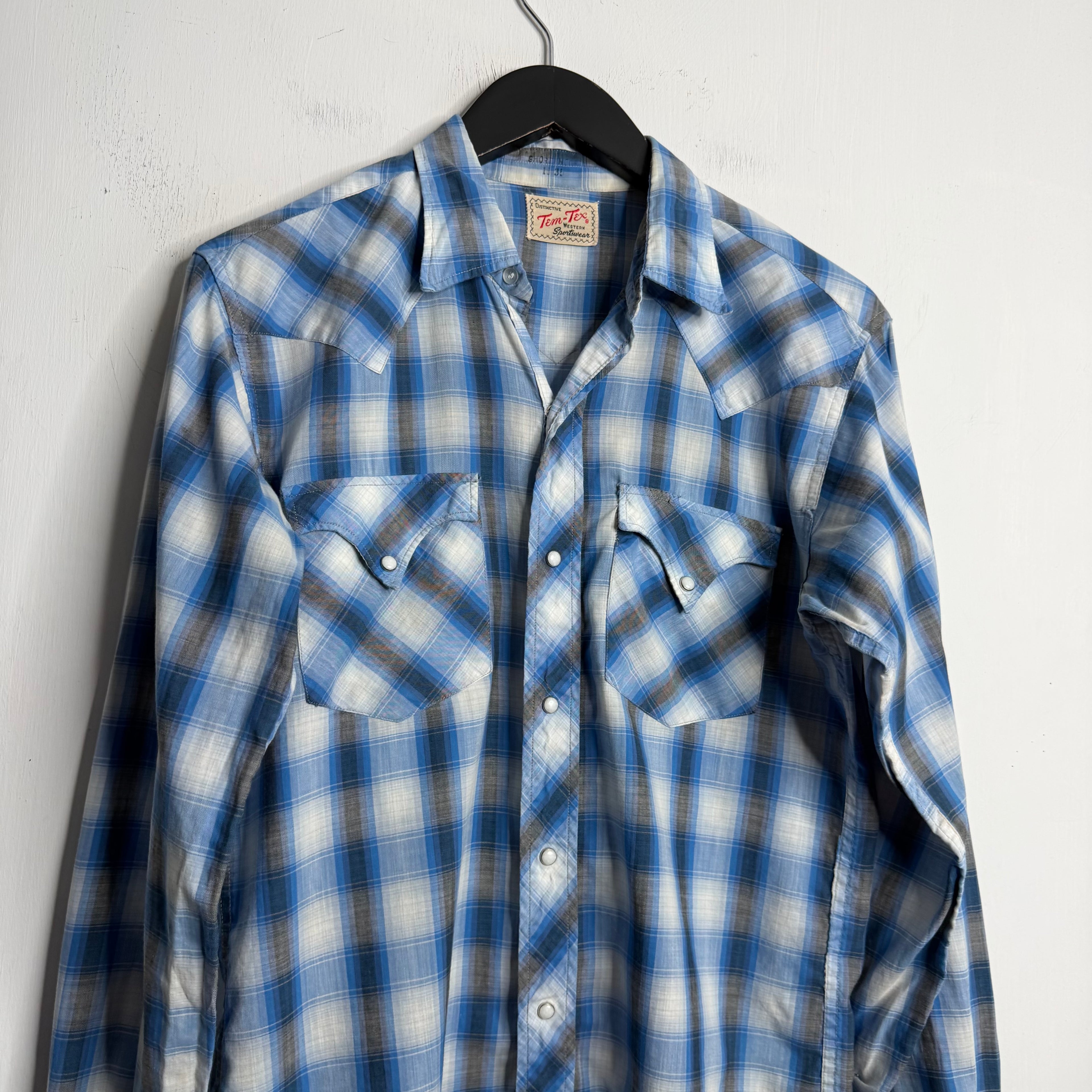 Tem-Tex Western Shirt - 1960's - M