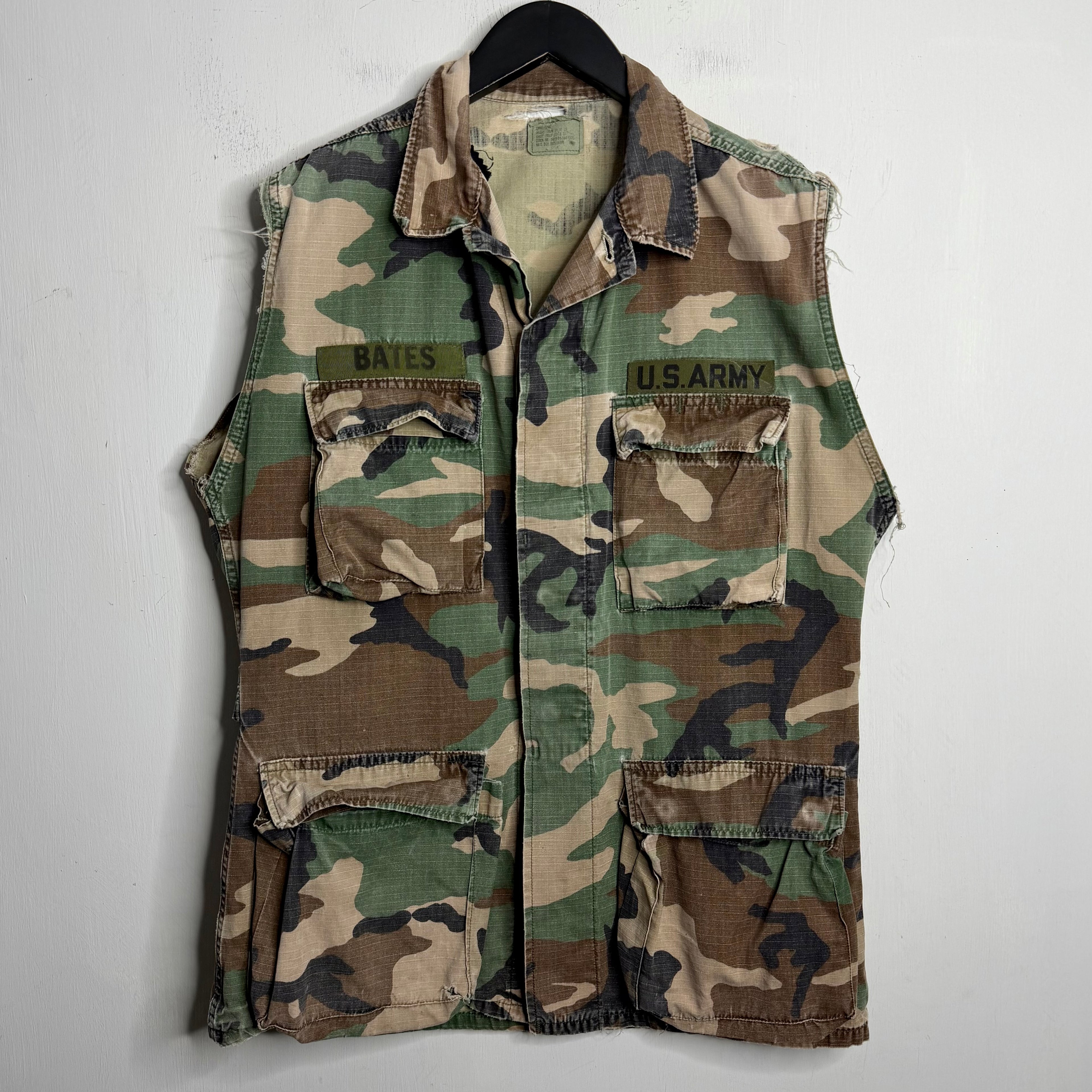 U.S. Army Customized Ripstop Camo Jacket - 1980s - M/L
