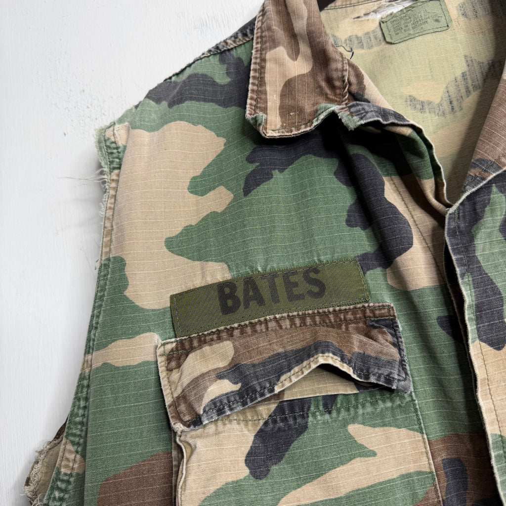 U.S. Army Customized Ripstop Camo Jacket - 1980s - M/L