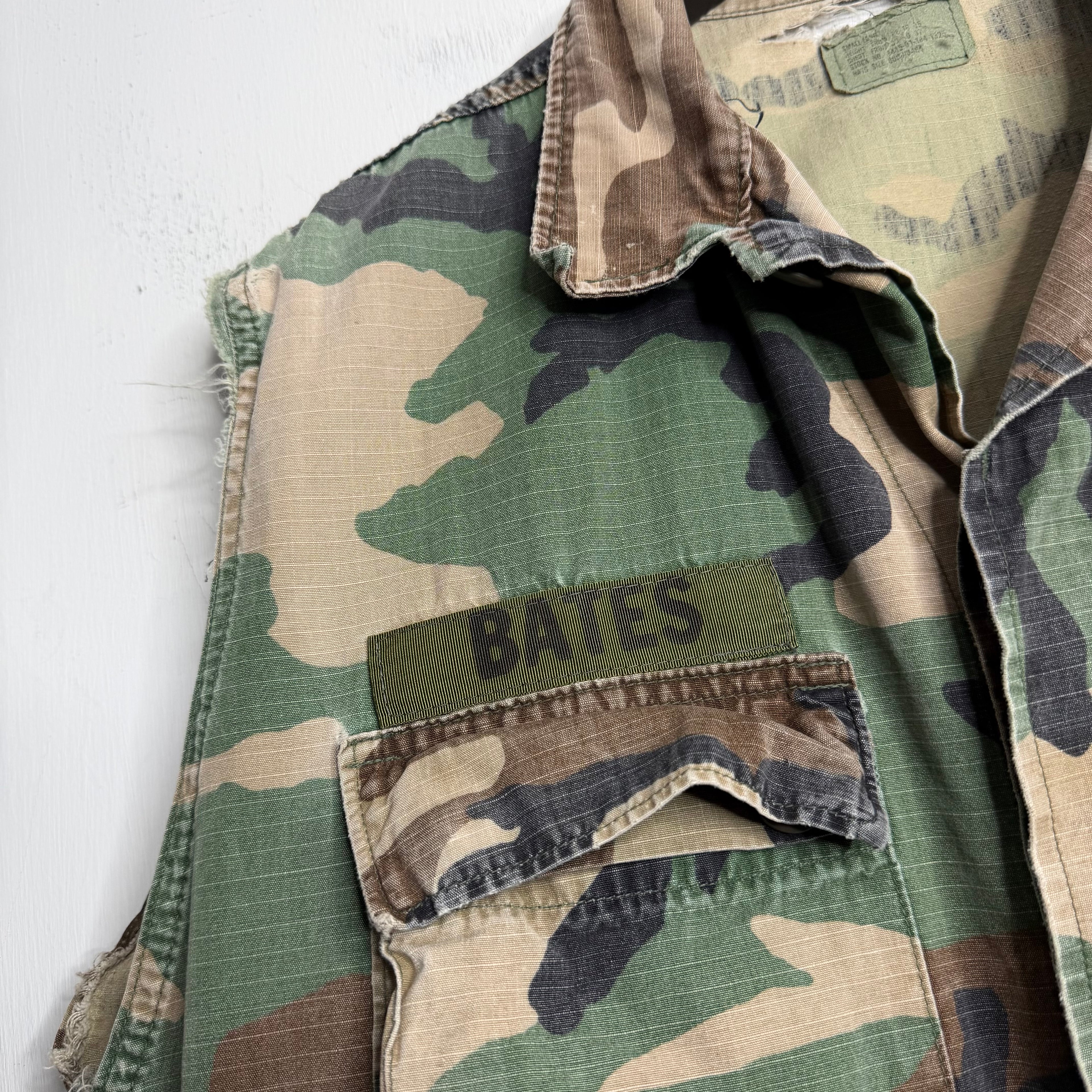 U.S. Army Customized Ripstop Camo Jacket - 1980s - M/L