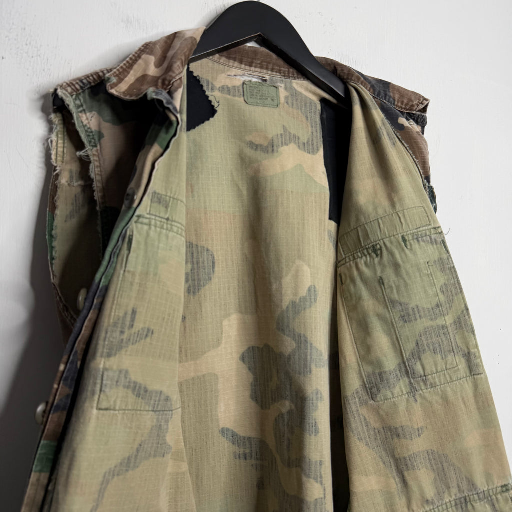 U.S. Army Customized Ripstop Camo Jacket - 1980s - M/L