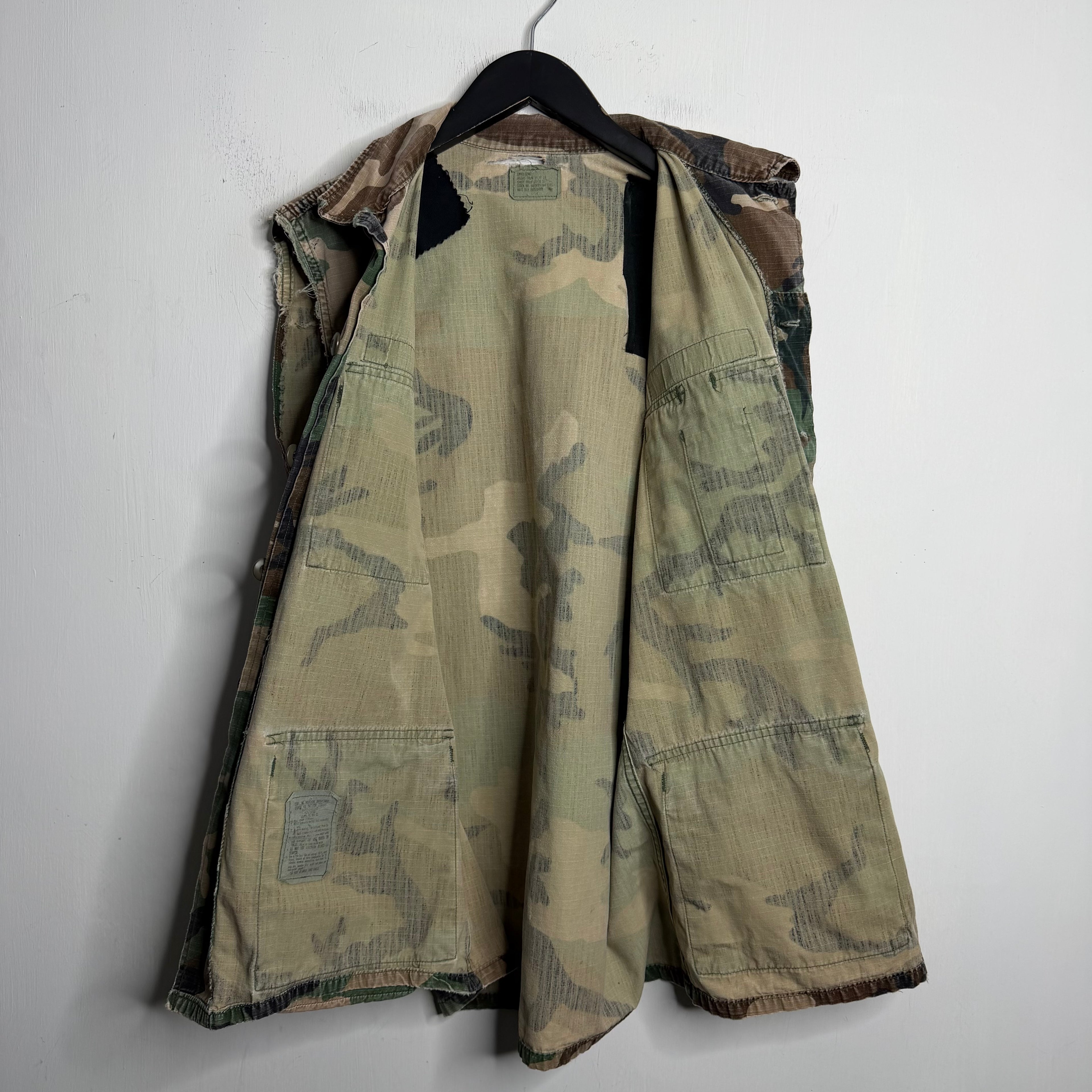 U.S. Army Customized Ripstop Camo Jacket - 1980s - M/L