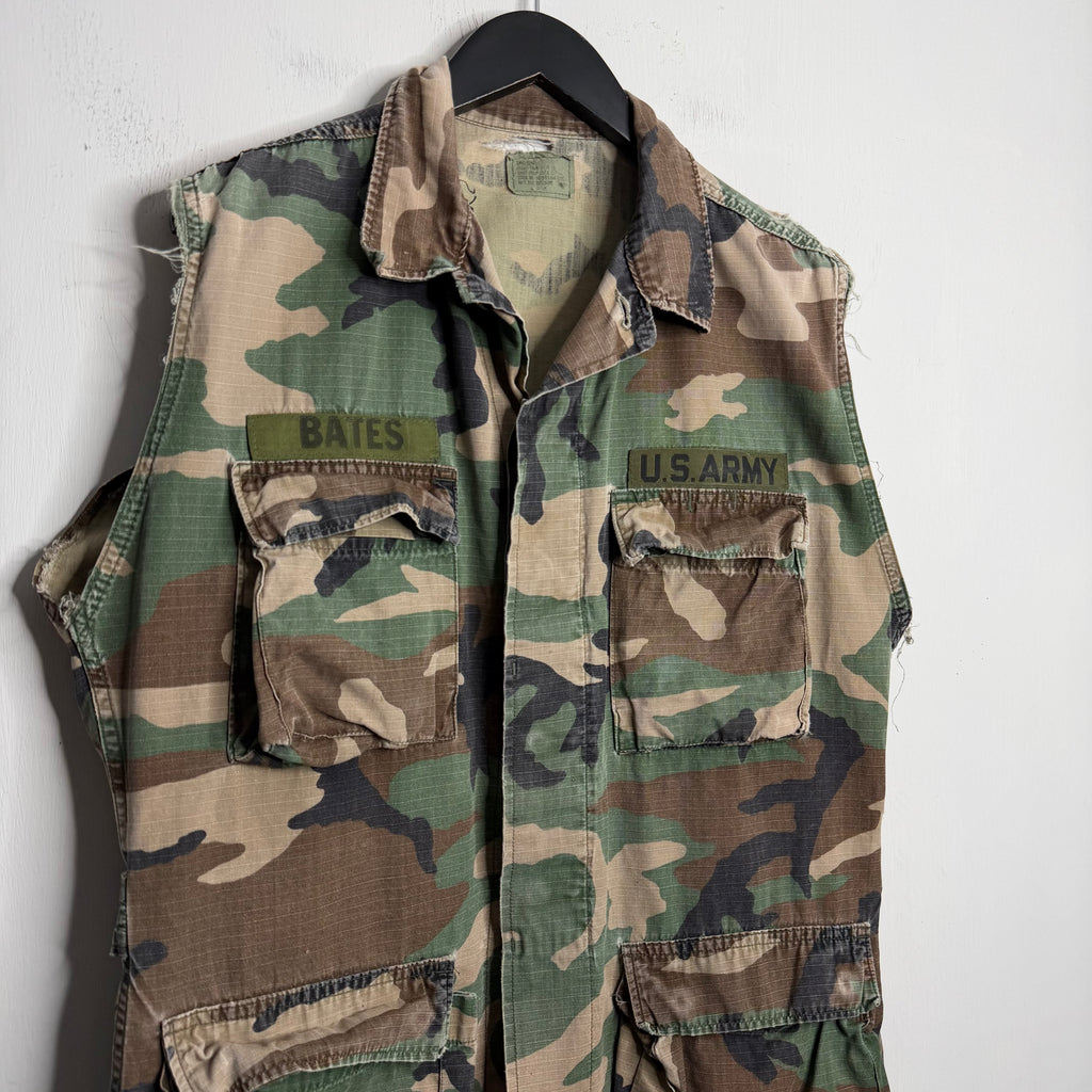 U.S. Army Customized Ripstop Camo Jacket - 1980s - M/L