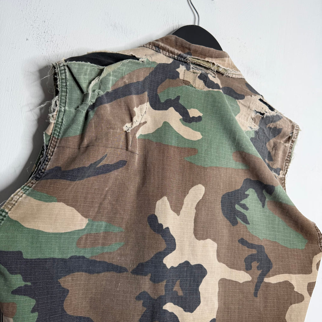 U.S. Army Customized Ripstop Camo Jacket - 1980s - M/L