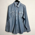 Levi's Repaired Chambray Shirt - 1980s - XL/XXL