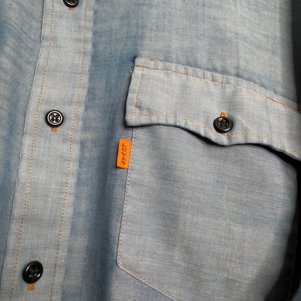 Levi's Repaired Chambray Shirt - 1980s - XL/XXL