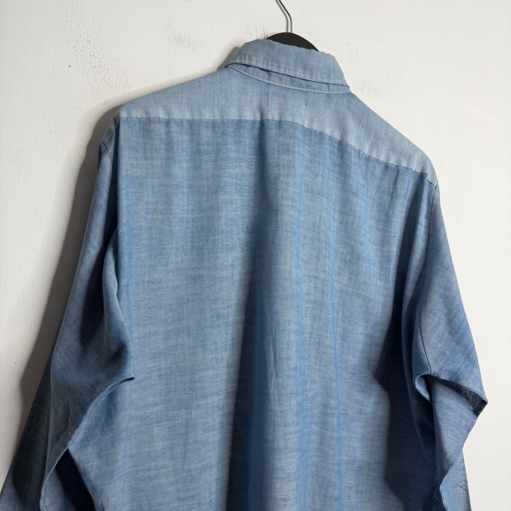 Levi's Repaired Chambray Shirt - 1980s - XL/XXL
