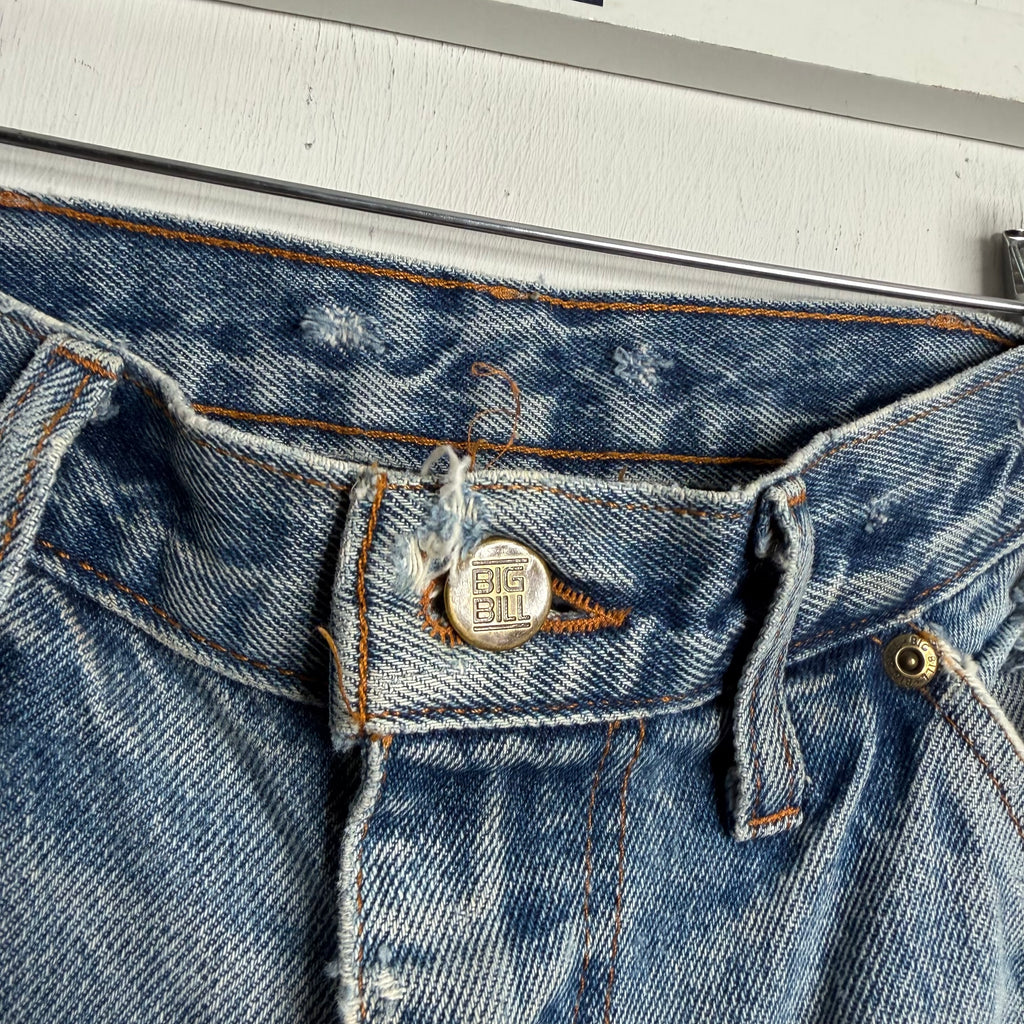 Big Bill Thrashed Double Knee Jeans - 1990s - 32x33