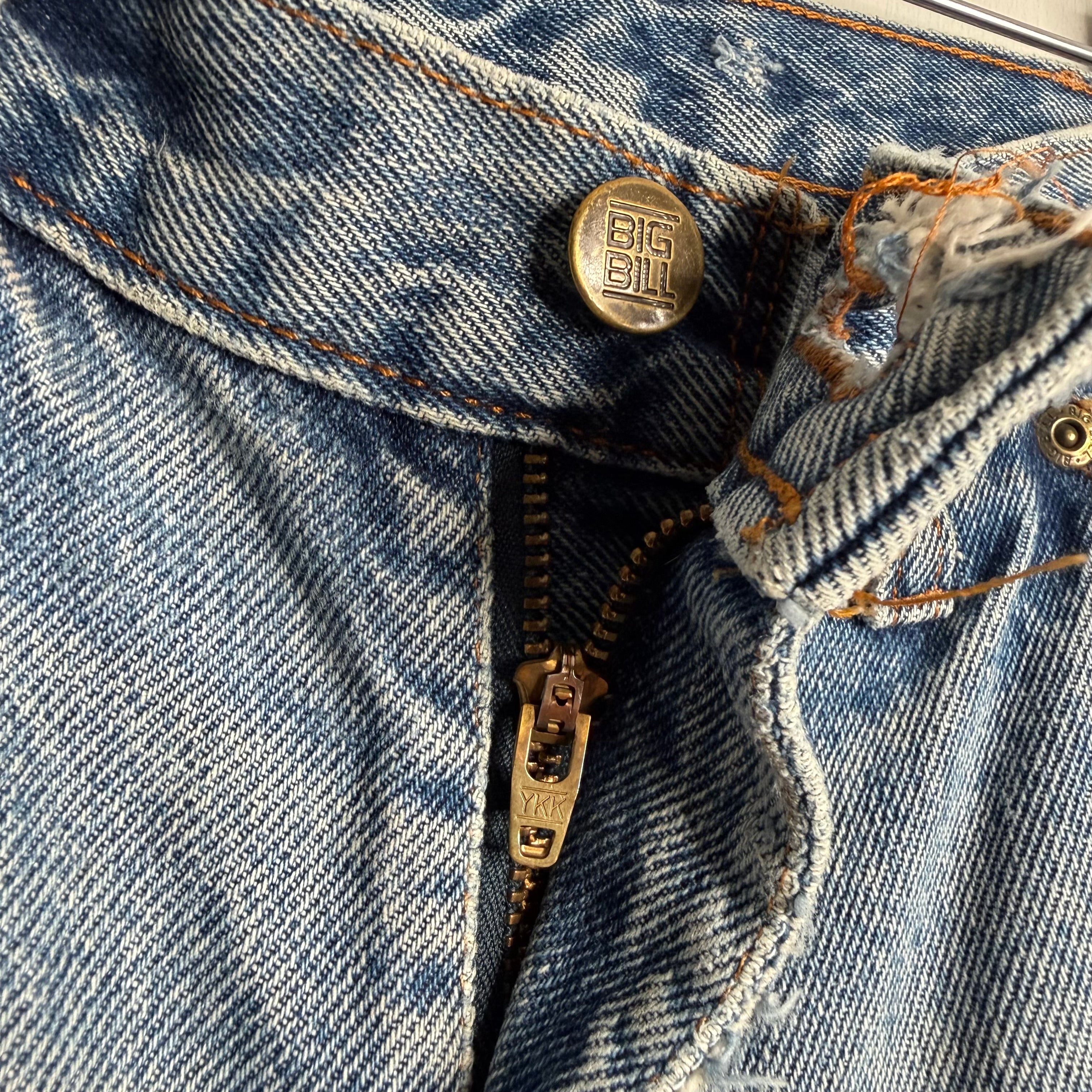 Big Bill Thrashed Double Knee Jeans - 1990s - 32x33