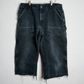 Carhartt Thrashed Double Knee Cutoff Carpenter Pants - Late 90s - 35