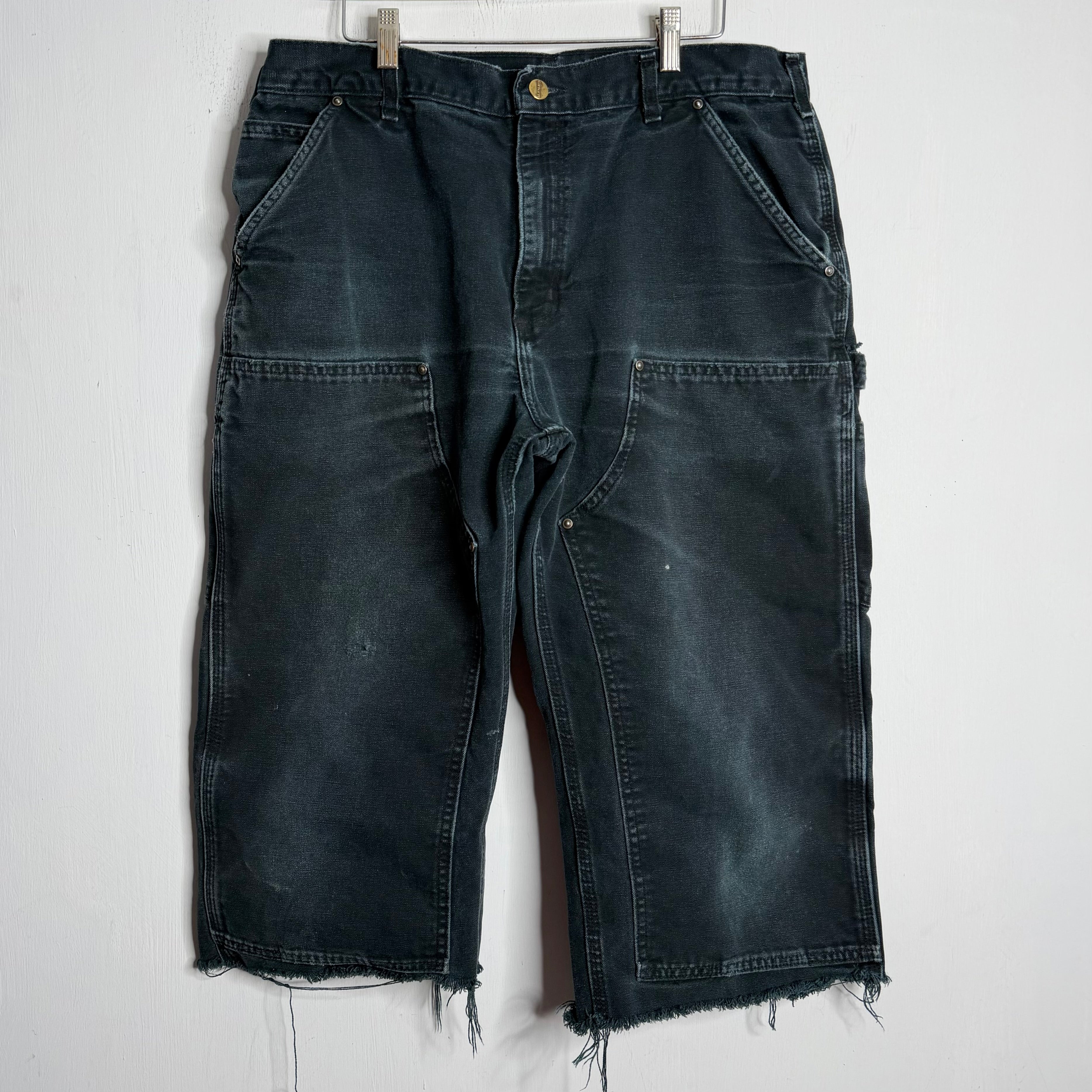 Carhartt Thrashed Double Knee Cutoff Carpenter Pants - Late 90s - 35