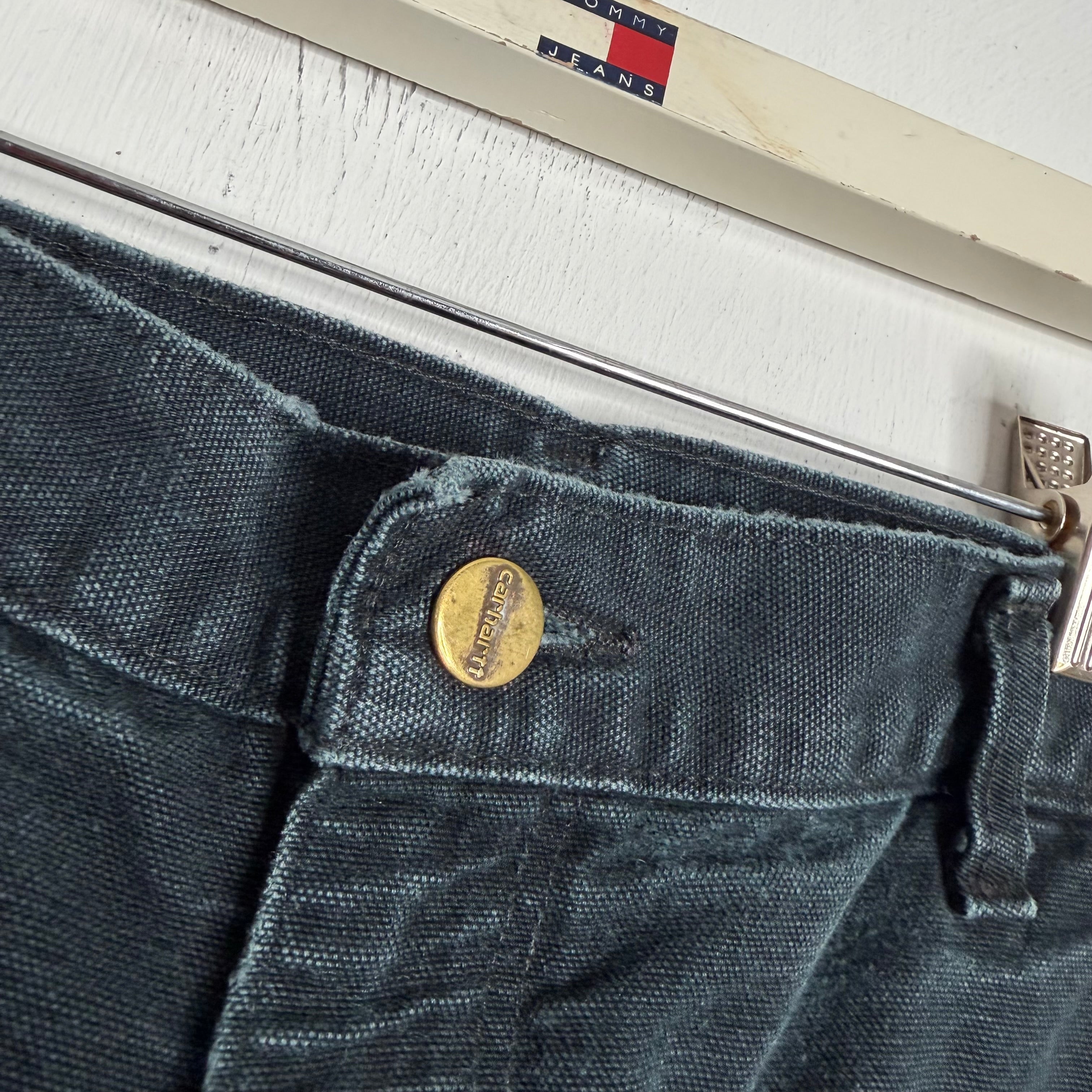 Carhartt Thrashed Double Knee Cutoff Carpenter Pants - Late 90s - 35