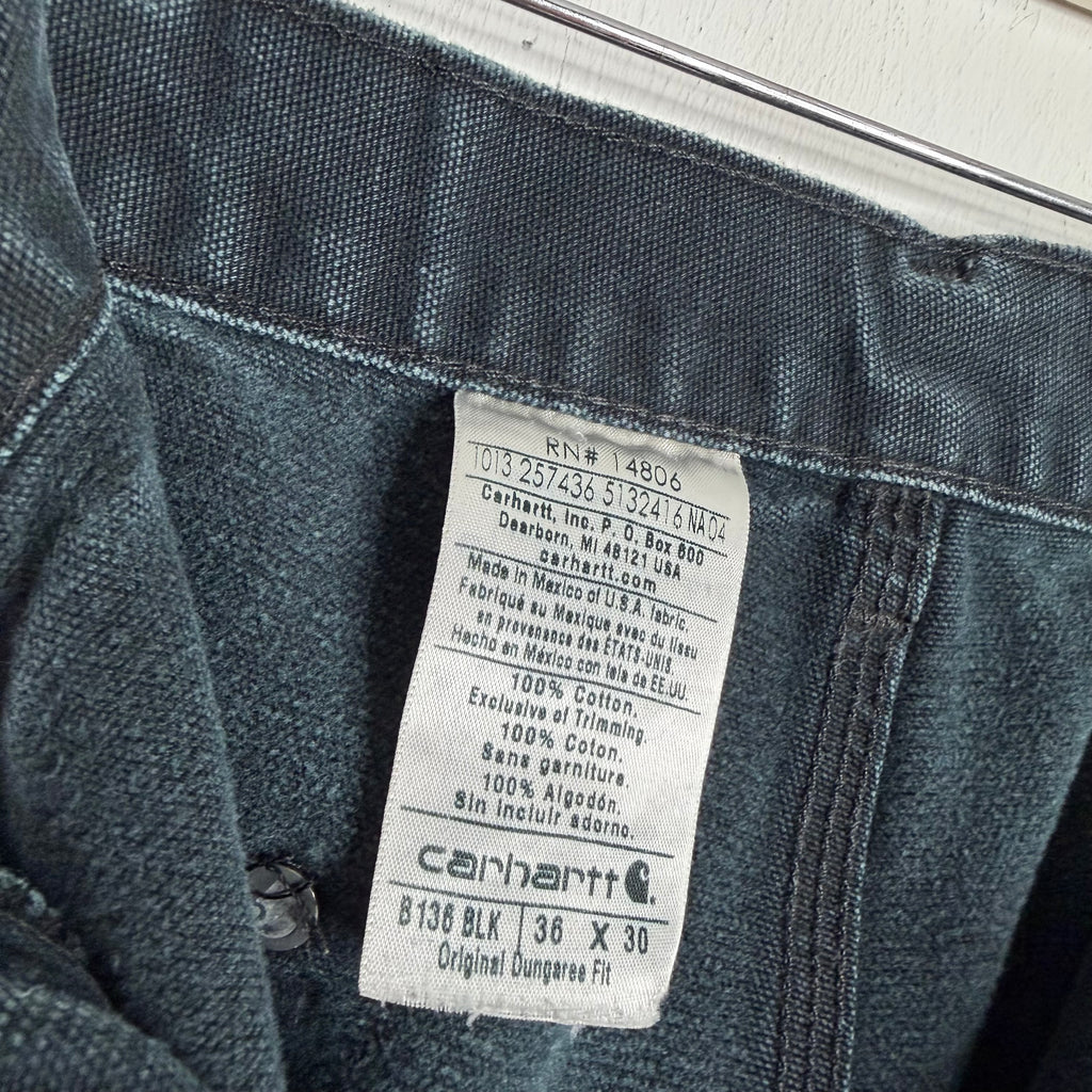 Carhartt Thrashed Double Knee Cutoff Carpenter Pants - Late 90s - 35