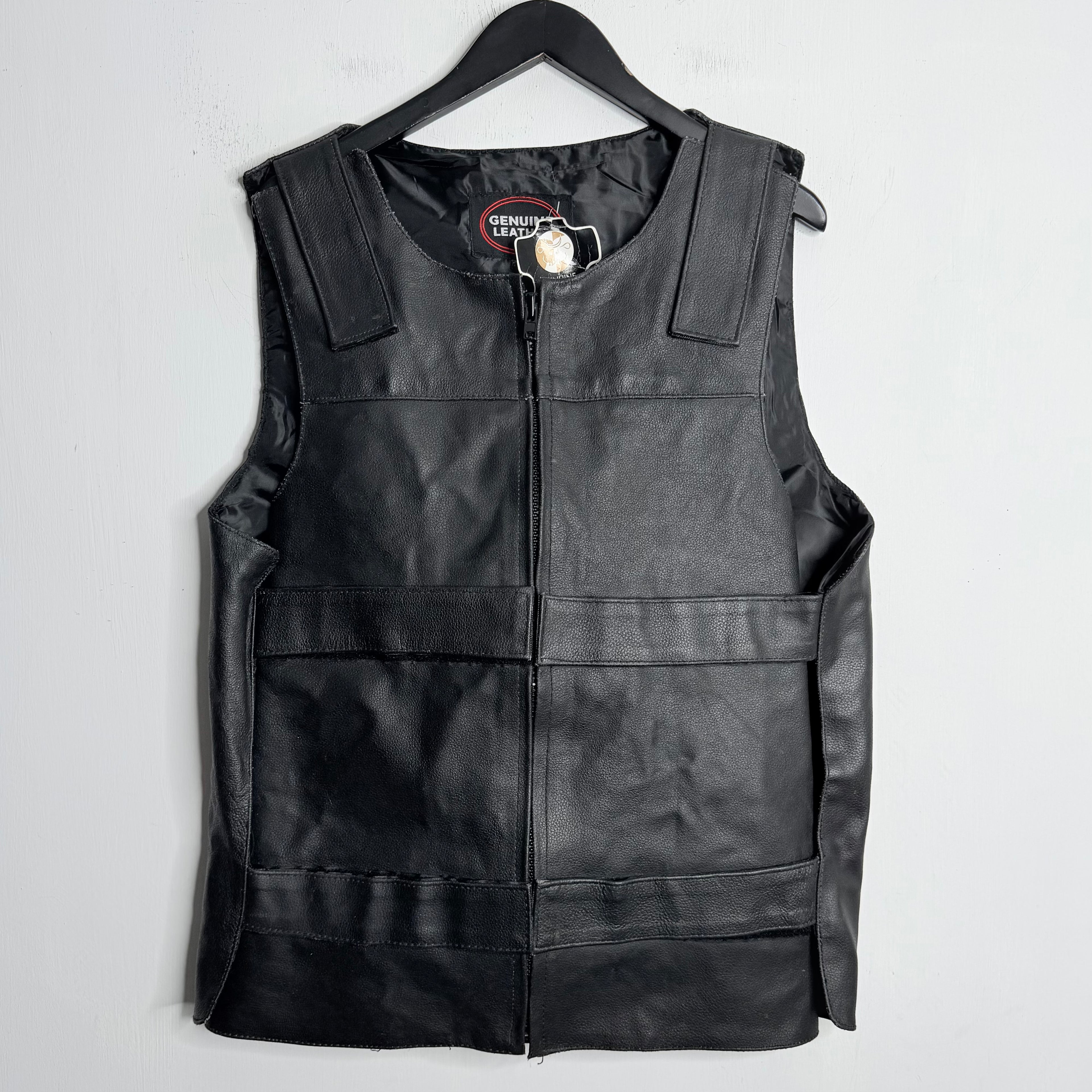Tactical Leather Vest - 1990s - M - XXL