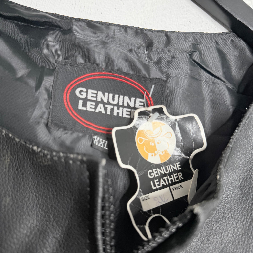 Tactical Leather Vest - 1990s - M - XXL