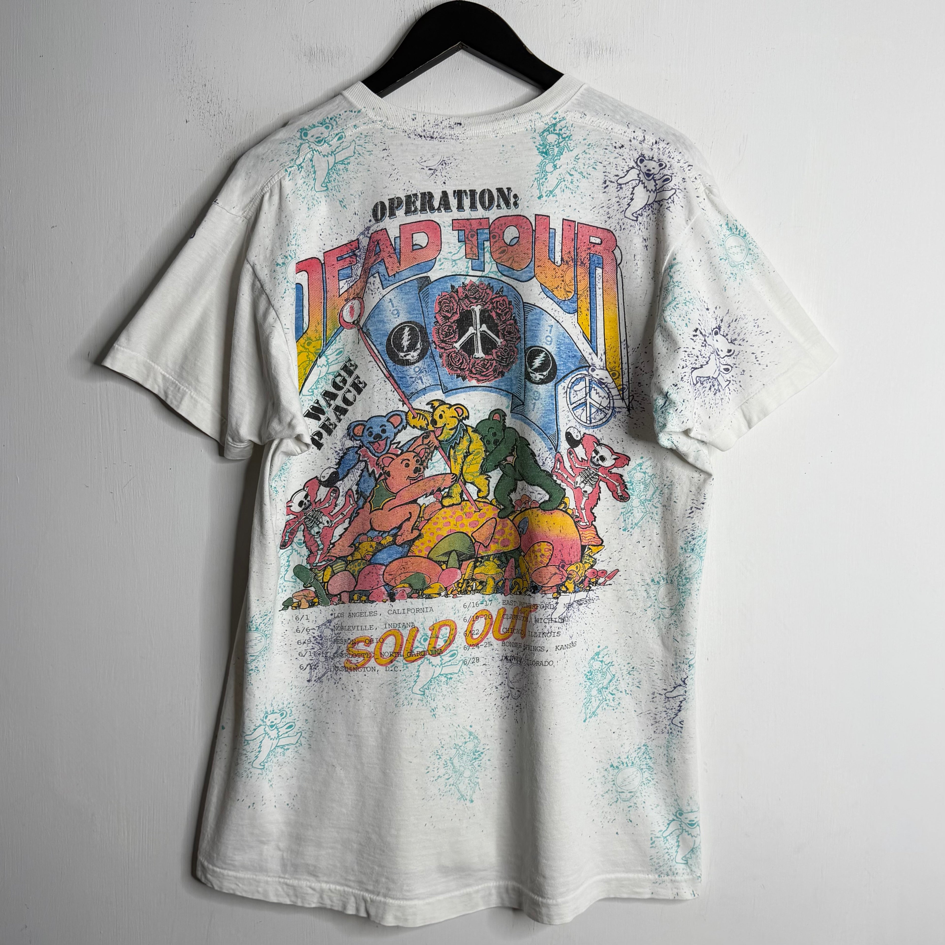 Grateful Dead 'Without A Net / Wage Peace Summer Tour' - 1991 - XL