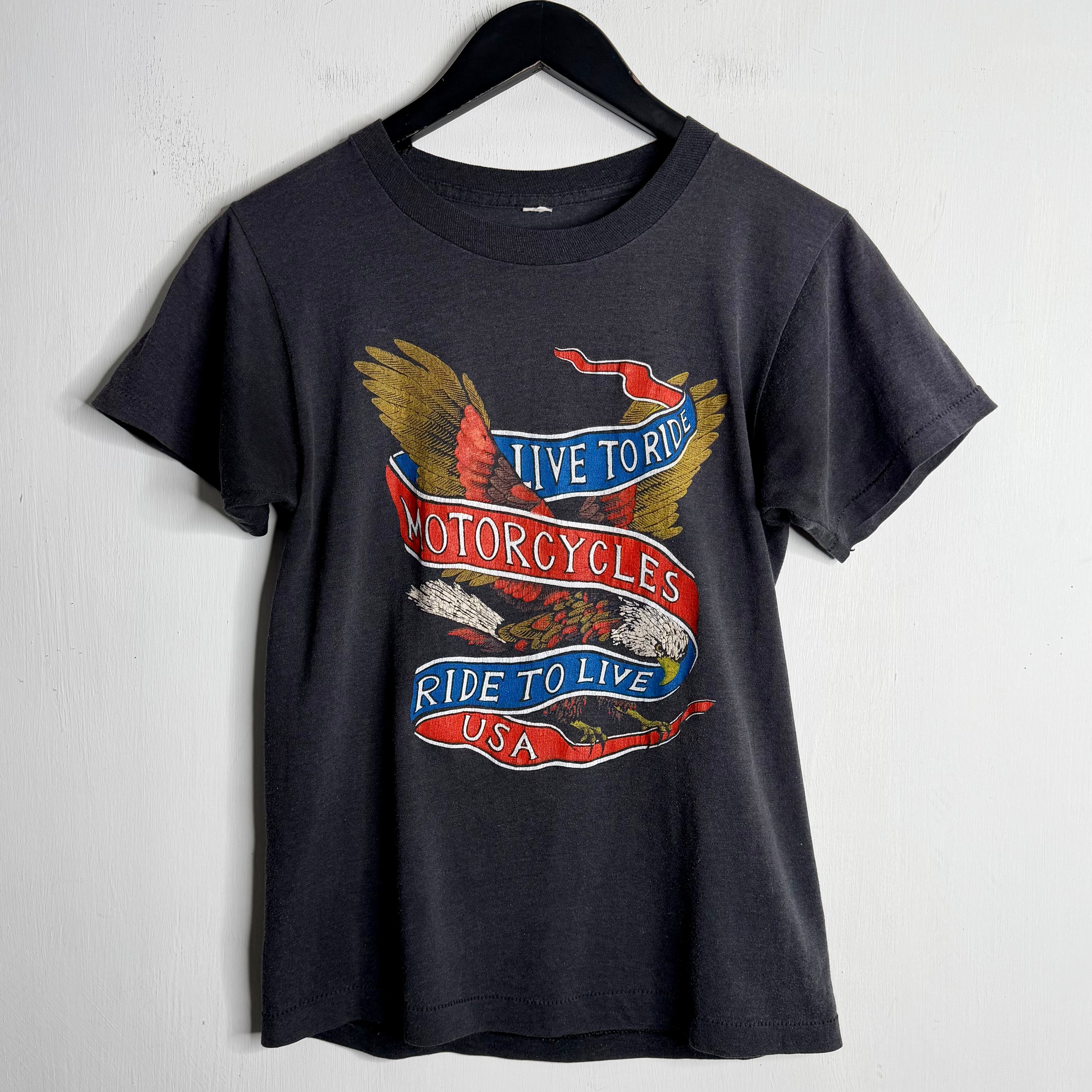 Harley Davidson 'Live To Ride, Ride To Live' - 1980s - S