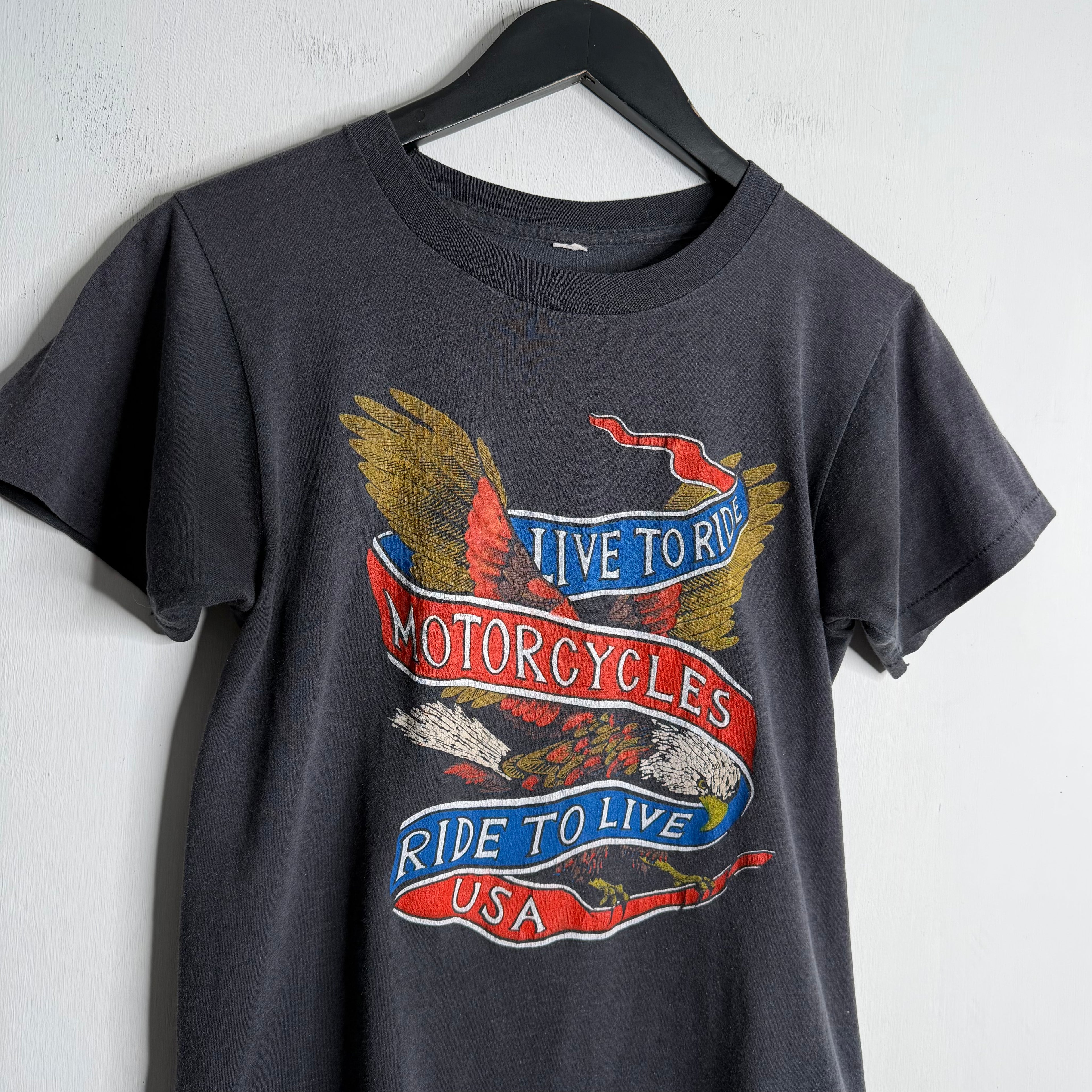Harley Davidson 'Live To Ride, Ride To Live' - 1980s - S