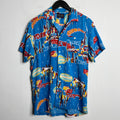 Bugle Boy '45 RPM' Hawaii Shirt - 1980s - M