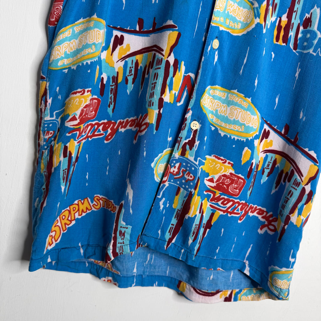 Bugle Boy '45 RPM' Hawaii Shirt - 1980s - M