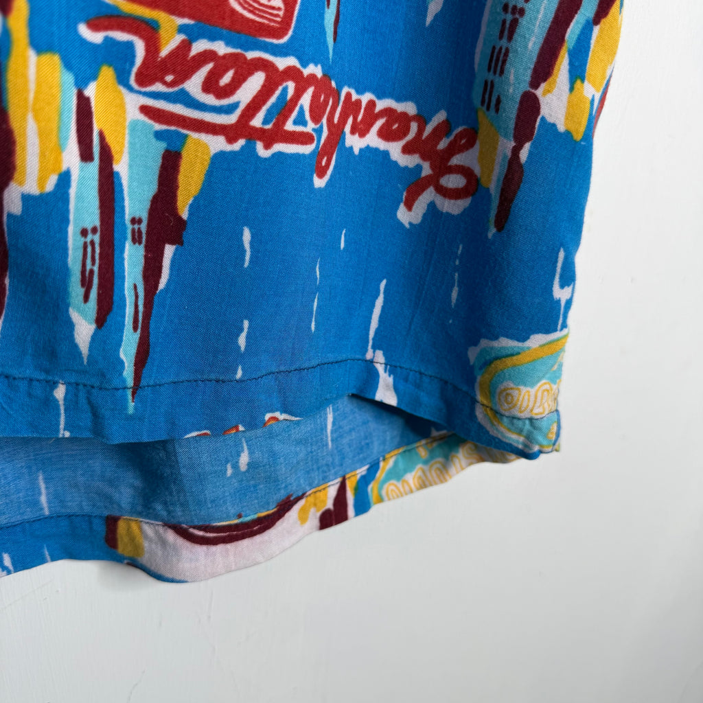 Bugle Boy '45 RPM' Hawaii Shirt - 1980s - M
