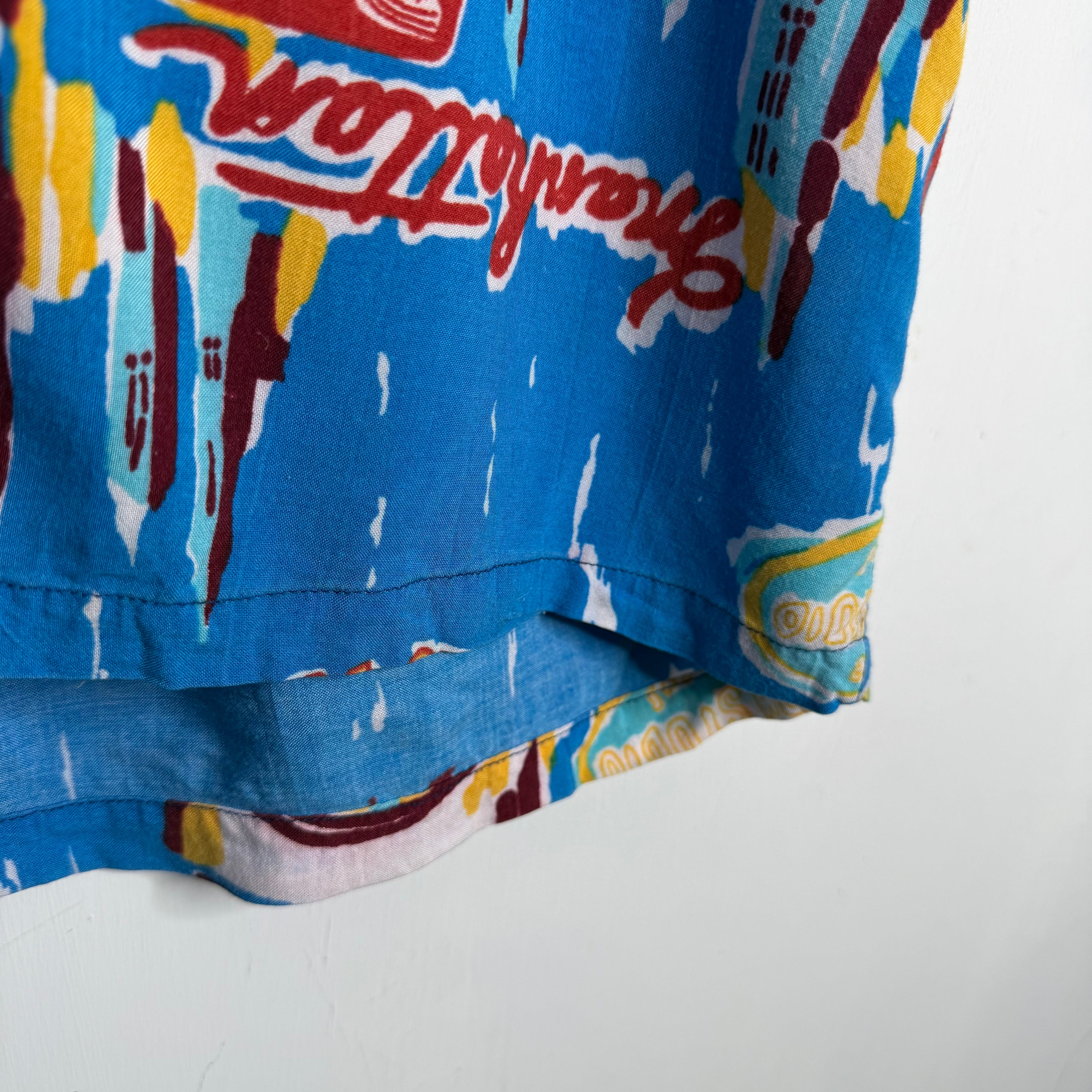 Bugle Boy '45 RPM' Hawaii Shirt - 1980s - M