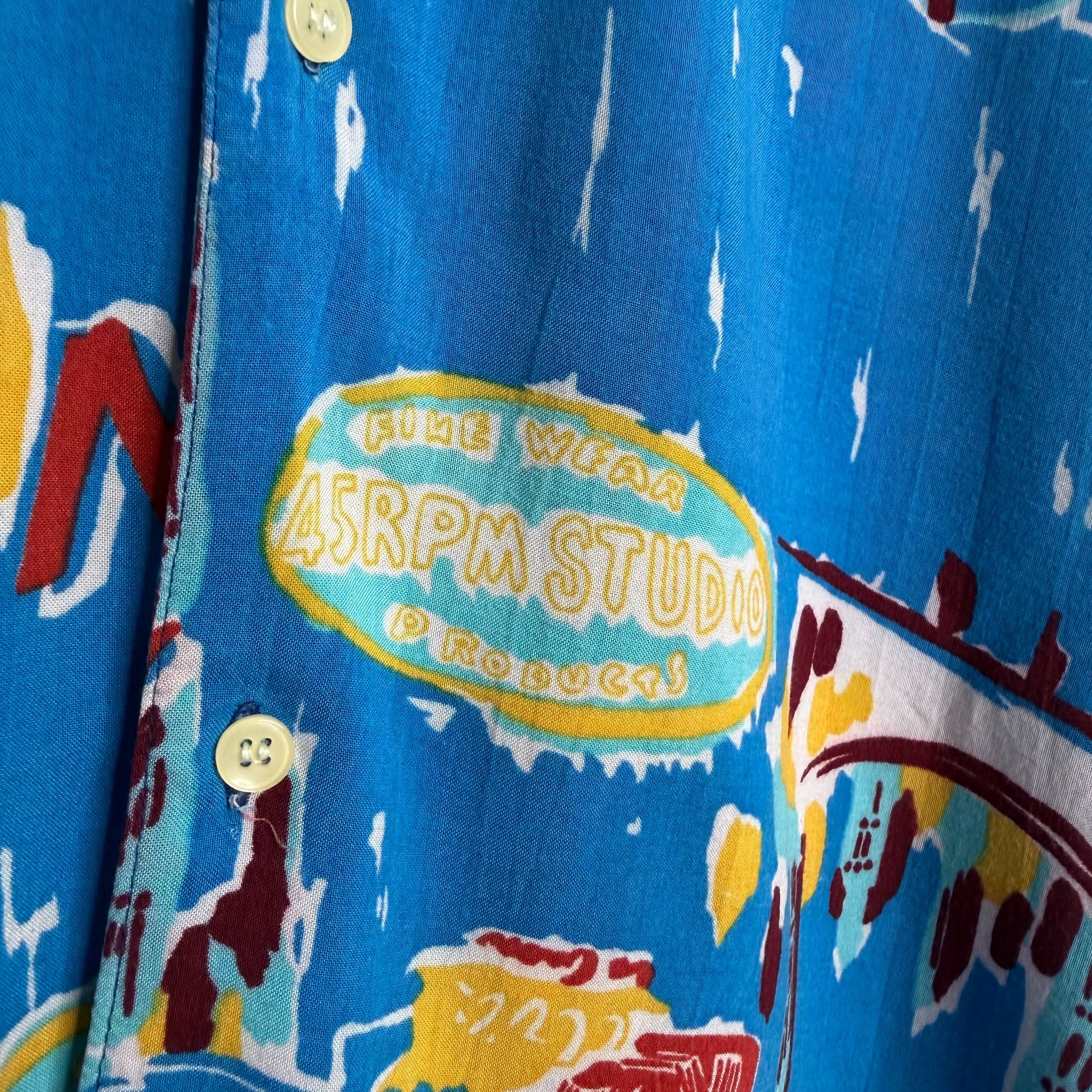 Bugle Boy '45 RPM' Hawaii Shirt - 1980s - M