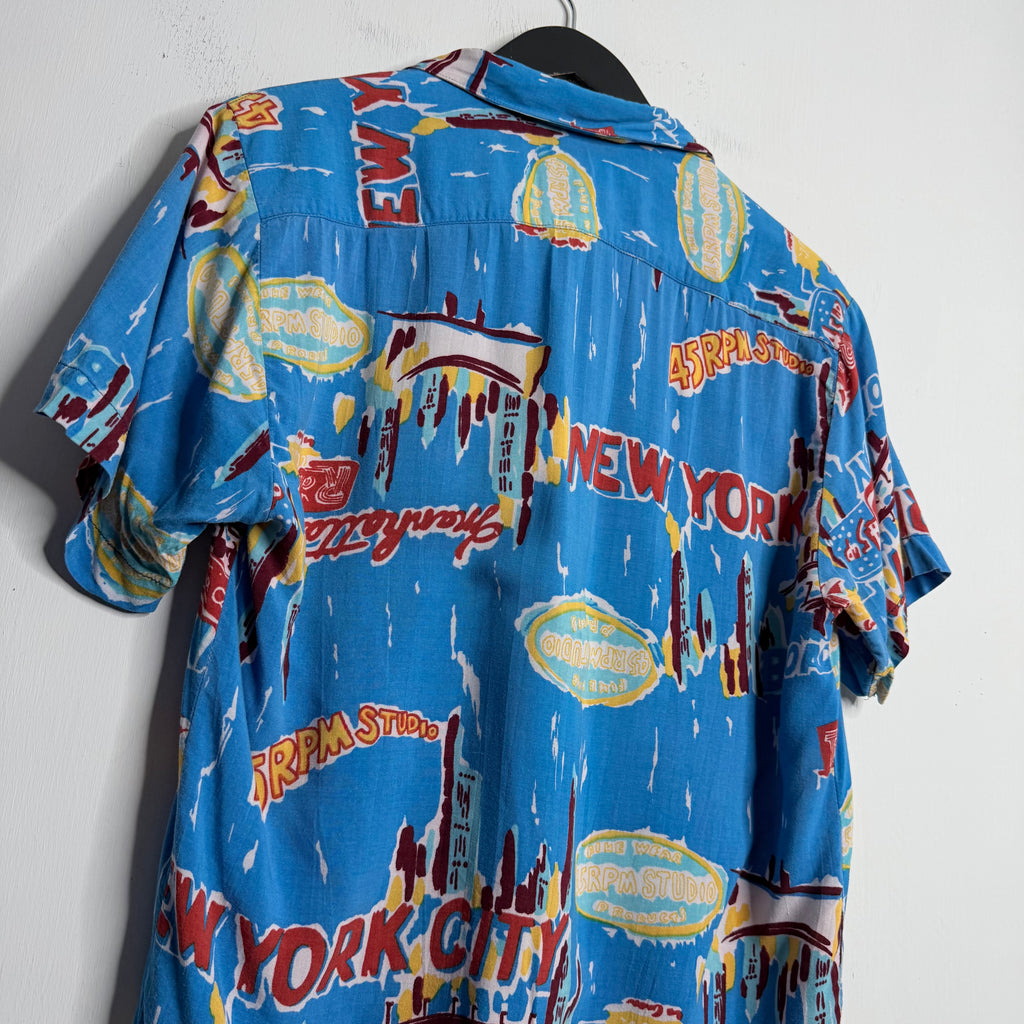 Bugle Boy '45 RPM' Hawaii Shirt - 1980s - M