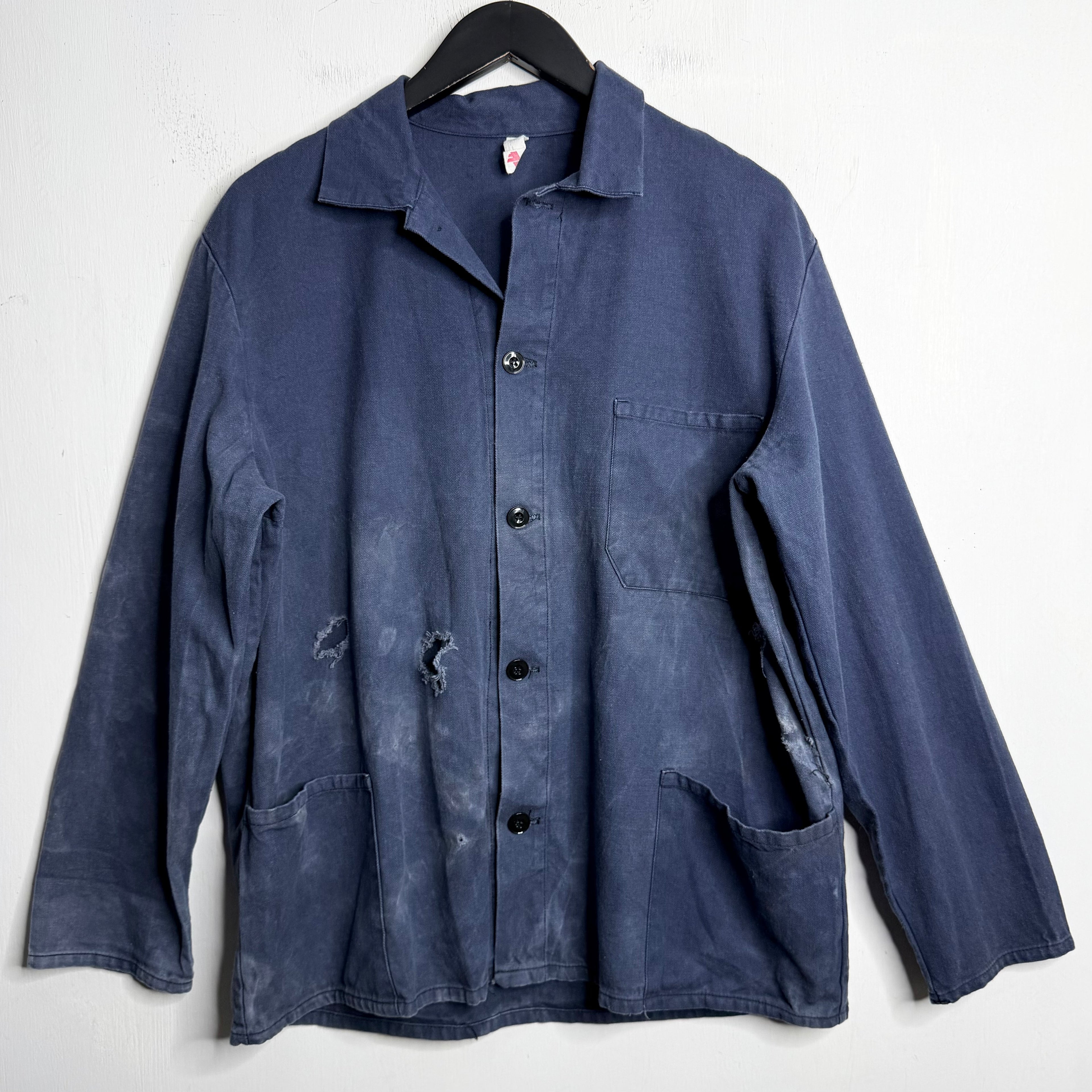 French Work Wear Jacket - 1970s - L