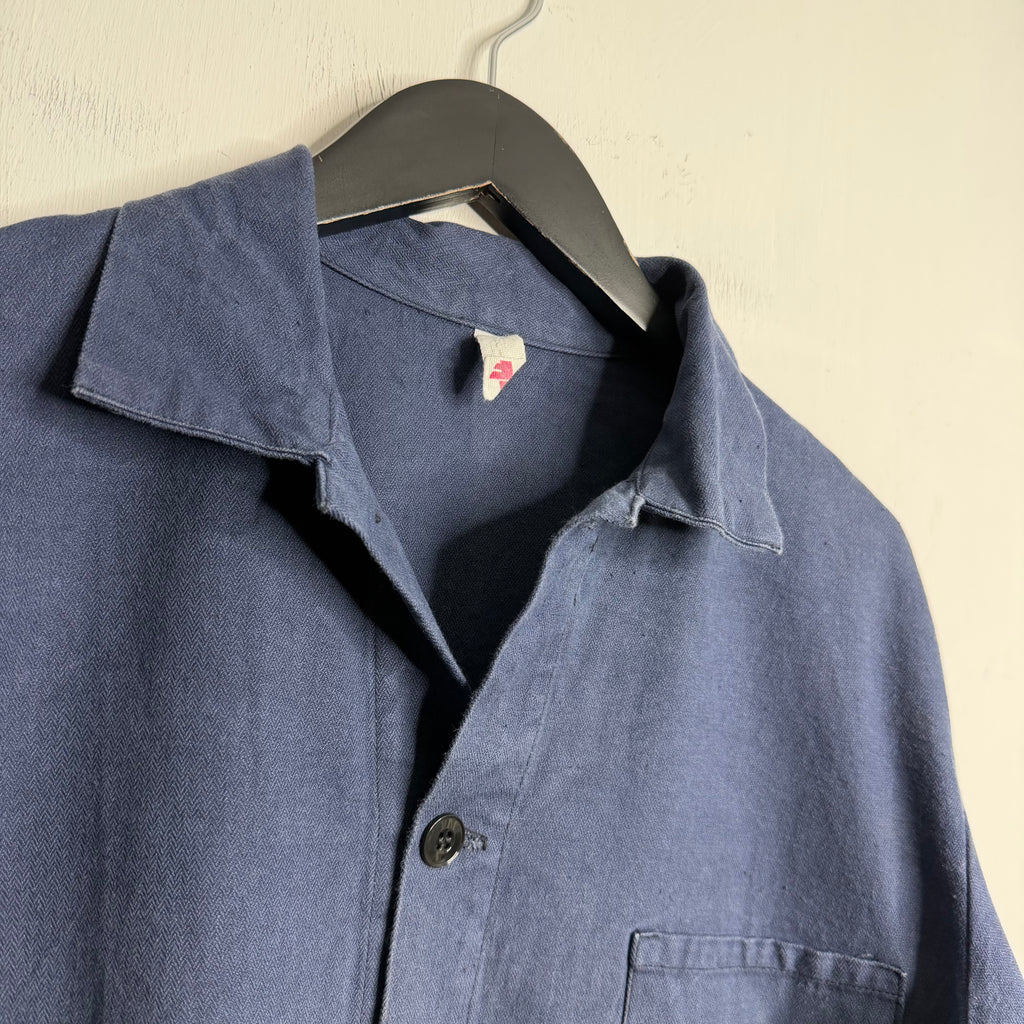 French Work Wear Jacket - 1970s - L